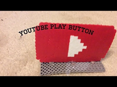 The YouTube play button - perler beads creation #3
