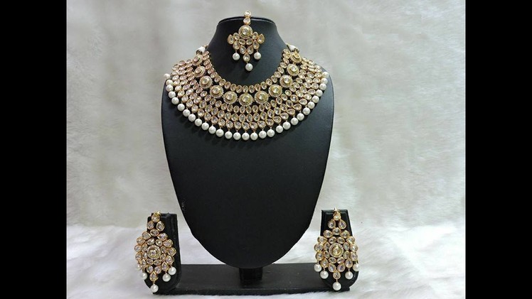 Trendy Kundan Necklace Jewelry Designs || Beautifull Rajasthan Necklace model designers