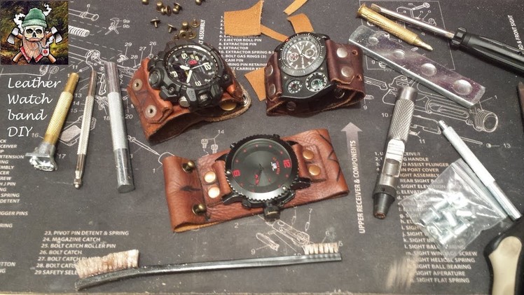 Unique Leather Watch band DIY