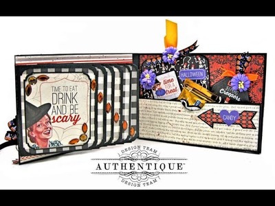 Authentique Papers Bewitched Halloween Card Folio Tutorial