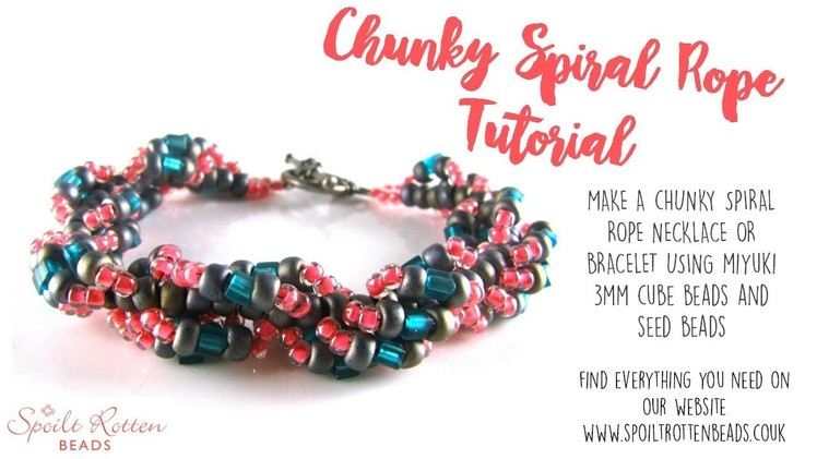 Chunky Beaded Spiral Rope Tutorial