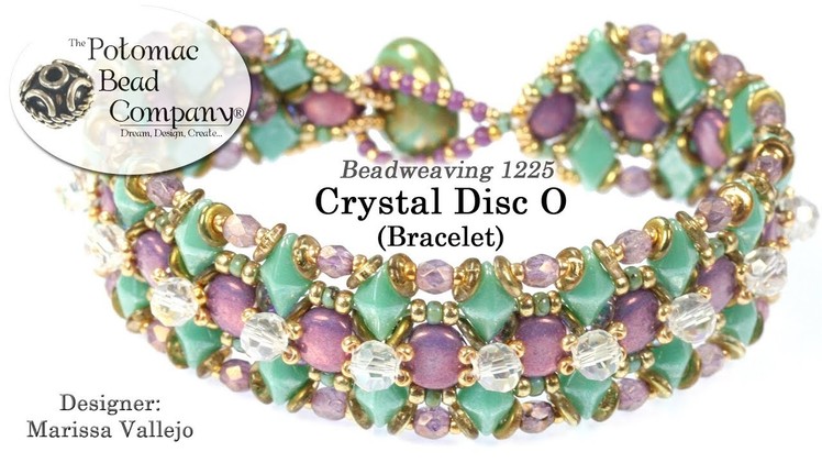 Crystal Disc O Bracelet (Tutorial)