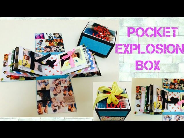 Cute and Simple Explosion Box.DIY Explosion Box For Boyfriend.Birthday Gift Ideas at home.Scrapbook