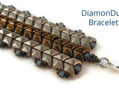 DiamonDuo Bracelet Tutorial- Herringbone Stitch Bracelet