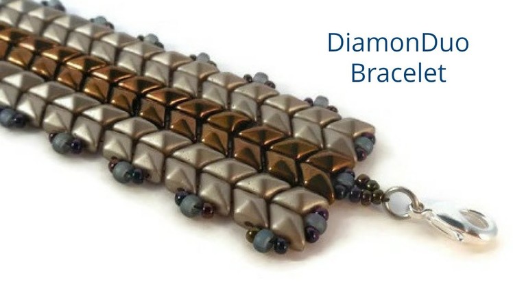 DiamonDuo Bracelet Tutorial- Herringbone Stitch Bracelet