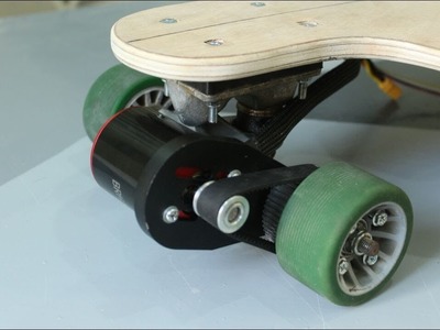 DIY Cheap Electric Longboard - Motor Mount, Belt and Pully - part 2 (under 250$)