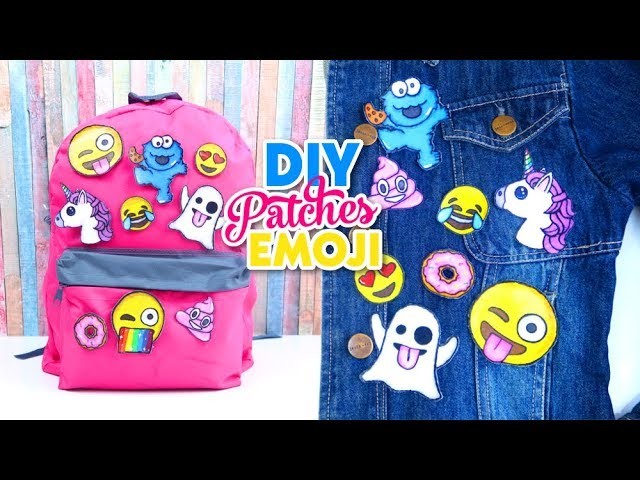 DIY CUSTOM Backpacks for Back to School 2017! with EMOJI PATCHES Isa's World