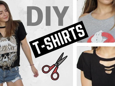 DIY Distressed Cut Out T-Shirts ✂️ | Owlipop