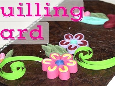 DIY Easy Paper Quilling Greeting Card | Handmade Rakhi Card. Rakshabandhan card | AKdiy