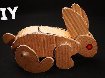 DIY Eletric Rabbit Robot from cardboard