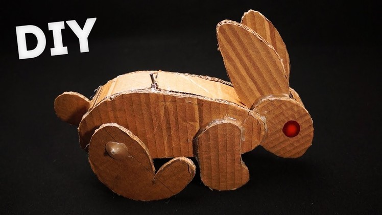 DIY Eletric Rabbit Robot from cardboard