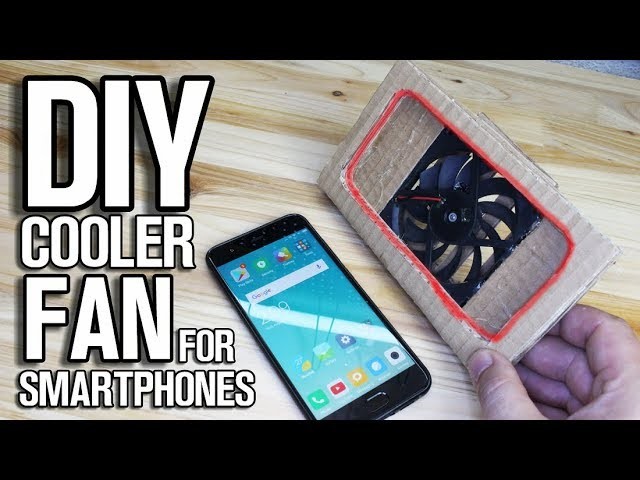 DIY Gaming Cooler Fan from Cardboard for Smartphone