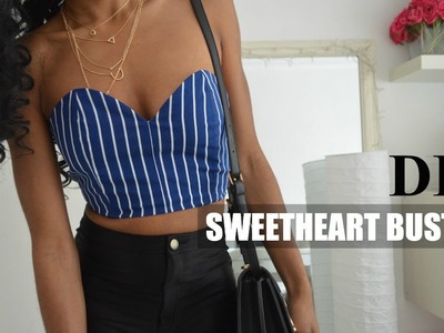 DIY | HOW TO MAKE A STRIPED SWEETHEART BUSTIER (pattern available)