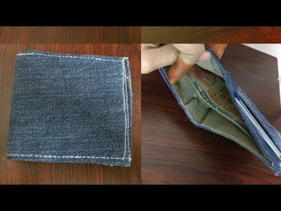 DIY Men's Wallet || Convert your old jeans into men's wallet