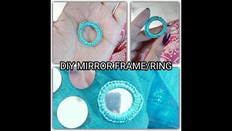 Diy mirror frame. ring