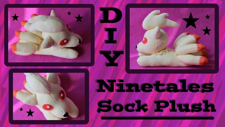 ❤ DIY Ninetales Sock Plush! How To Make A Cute Pokemon Plushie! ❤