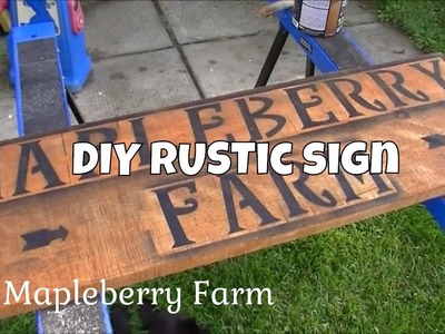 DIY Rustic Outdoor Sign