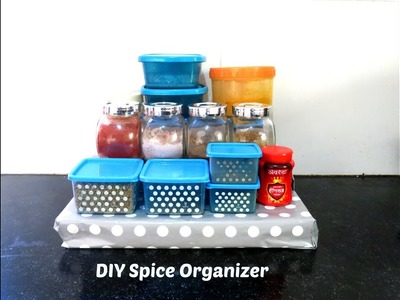 DIY Spice Organizer for Kitchen - Kitchen Organization Ideas |