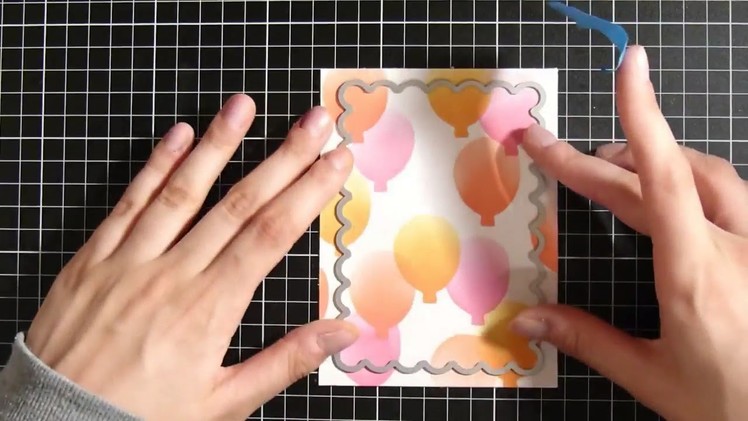 DIY Stencil Making||Cardmaking ||  BIRTHDAY CARD