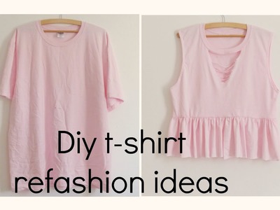 Diy t-shirt refashion ideas
