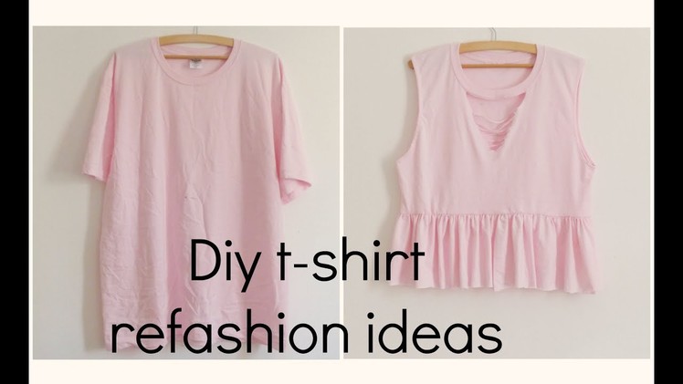 Diy t-shirt refashion ideas