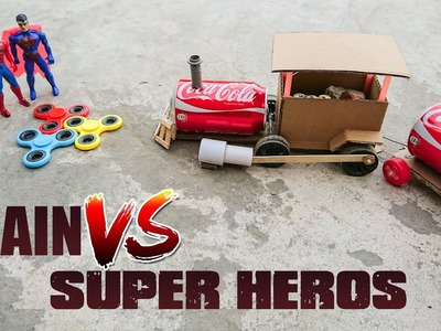 DIY Train VS Super Heroes