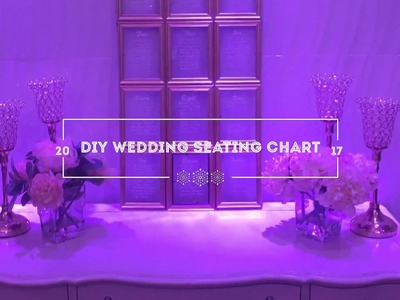 DIY Wedding Picture Frame Seating Chart