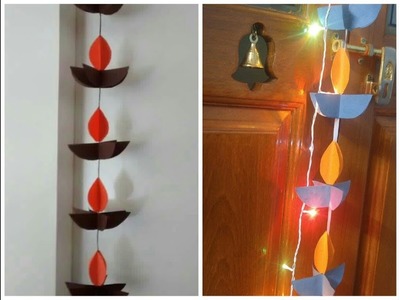 Diya Wall hanging - Kids Diwali Art tutorial - Diwali Home decoration