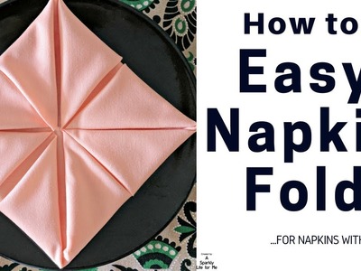 Easy Geometric Napkin Fold Tutorial