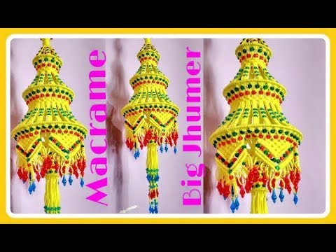 Easy Tutorial of Macrame Big Jhumar.Chandelier At Home. 