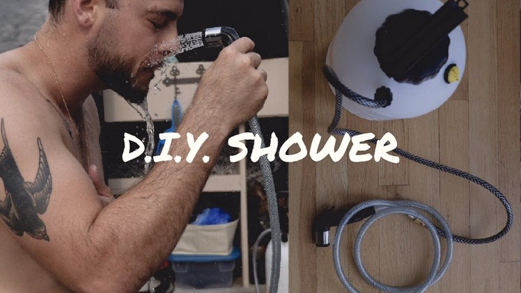 How To Make A DIY Vanlife Shower | Portable Camper Shower
