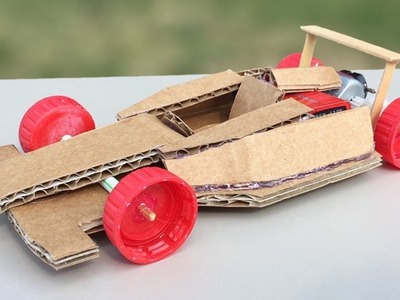 How to Make Amazing F1 Racing Car Out of Cardboard - DIY Mini Electric Car