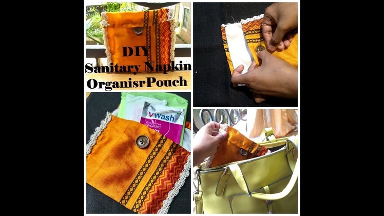 How to make DIY sanitary napkin pouch organiser.must watch for girls.