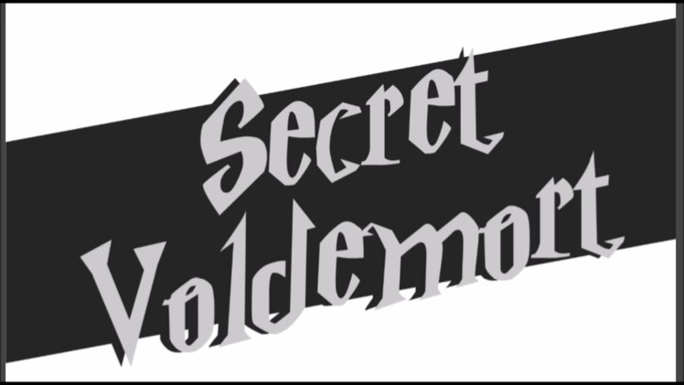 How to make Secret Voldemort DIY
