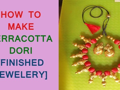How to make terracotta dori. tutorial for terracotta jewellery assembling