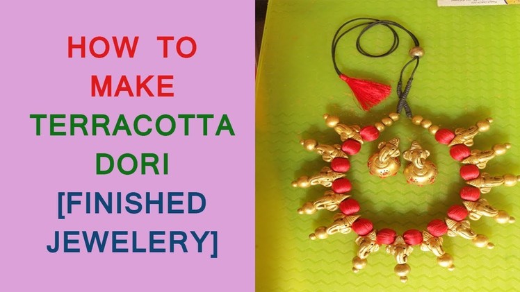 How to make terracotta dori. tutorial for terracotta jewellery assembling