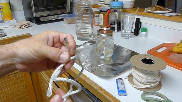 Hurricane Emergency Light DIY Mason Jar Candle Kerosene Kit Earhtquake Preparedness Prep