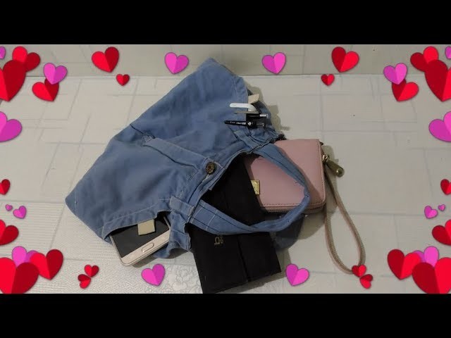 KAWAII DIY ????????  how to make bag with old jeans - DIY Upcycled Denim 5-Minute Crafts Video