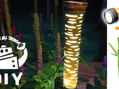 LED Bamboo Landscape Lights - NO WIRE - NO COST - DIY