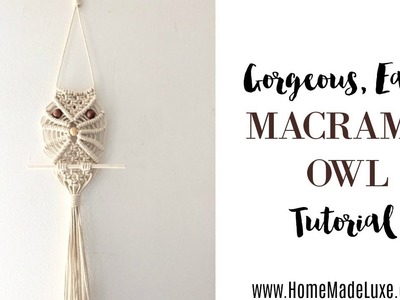 Macrame Owl Tutorial