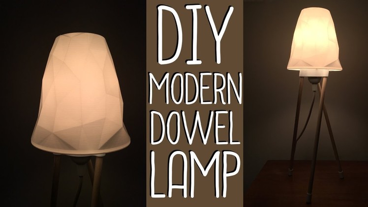 Modern Dowel Lamp! (DIY 3D-Printed)