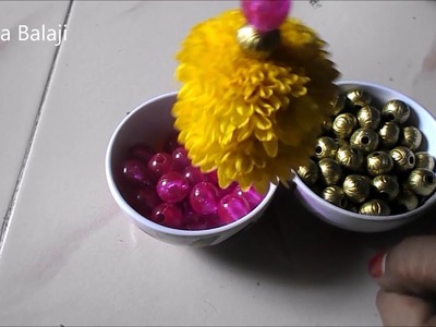 Simple flower garland tutorial |  easy marigold garlands making | |  Vinayaka Chaturthi special