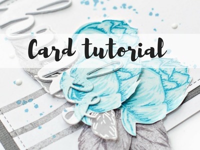 Stamp layering with tim holtz platform - Handmade card tutorial
