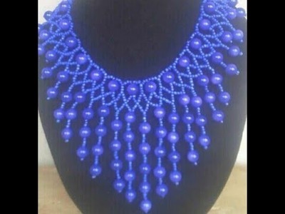 The tutorial on how to make this water fall necklace.