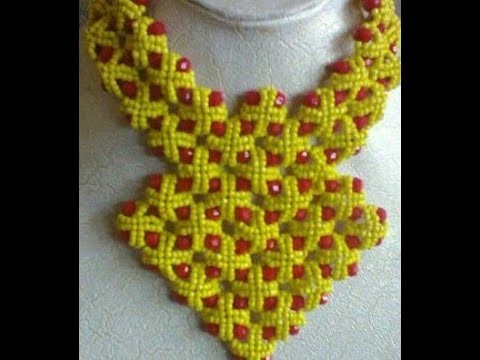 The tutorial on how to make this basket necklace bead