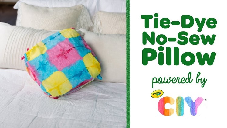 Tie-Dye DIY No-Sew Pillow || Crayola CIY: Create It Yourself