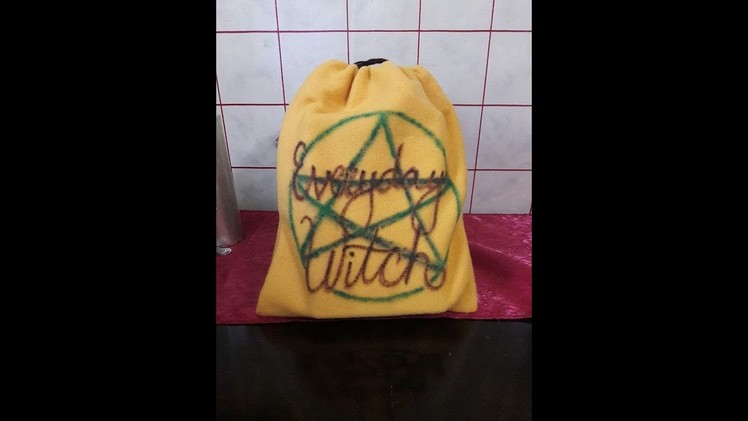 Witchy DIY: No Sew Tarot Bags. Mojo Bags on a budget