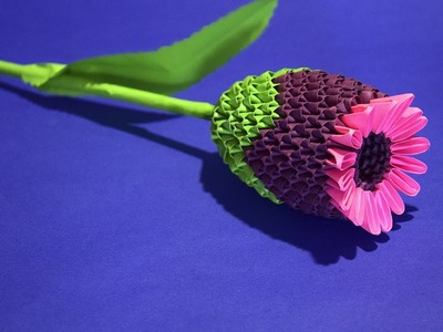 3D origami a Wonderful Flower Thistle Tutorial