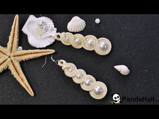 43  How to Make Simple Pearl Beads Earrings Decorated with Nylon Thread for Women
