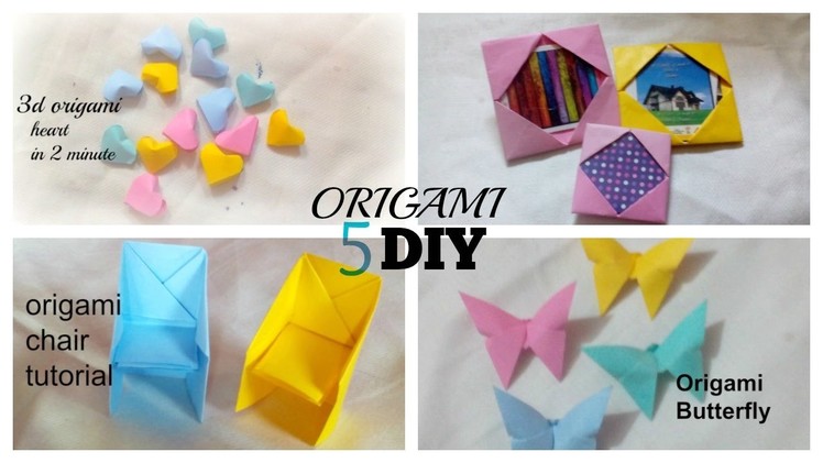 5 Minute Crafts To Do When You're BORED! 5 Quick and Easy DIY Ideas! Amazing Origami DIY & craft !!